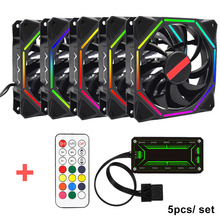 Computer Case PC Cooling Fan Light Bar RGB Adjust LED Lamp Strips 120mm Cooler Fan Light QJY99 2024 - buy cheap