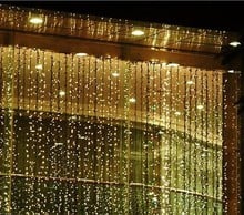 Factory direct sales wedding Christmas KTV LED curtain lamp 5M* 3M 500LED waterproof controller AC110V-220V free shipping 2024 - buy cheap