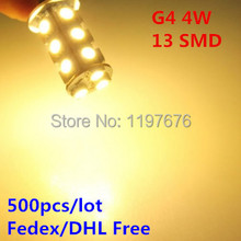 G4 Car Lamp 4W 18LEDs SMD5050 LED Car Light G4 Base, Warm White/Cold White, DC12V   Fedex/DHL Free Shipping 2024 - buy cheap