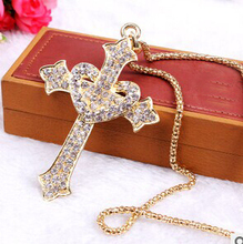 Cross pendants necklaces/cruz/jesus piece wholesale/new 2015 collar/colar collier femme/bisuteria/collar/neckless women/neclace 2024 - buy cheap