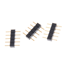 10pcs/lot Double DIY 5pin RGBW LED Connector 5 Pin Needle Male Small Part For 3528 5050 RGBW RGBWW LED Strip Light Tape Lamp 2024 - buy cheap