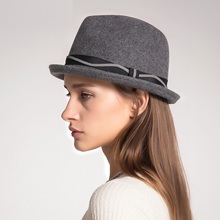 Женская модная шерстяная шапка, женская зимняя теплая шерстяная шапка, шерстяная шапка для студентов, для отдыха, британский джаз, шапка для девочек, Панама, шерстяная шапка, B-8620 2024 - купить недорого