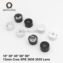100pcs 13mm CREE LED Lens 10 30 45 60 90 Degree XPE XPE2 XPG XPG2 XTE 3535 3030 Emitter Plano Reflector Collimator With Holder 2024 - buy cheap