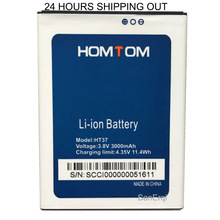 SanErqi For homtom ht37 Battery 3000 mAh for homtom ht37, ht37 pro Smart Phone Battery 2024 - buy cheap