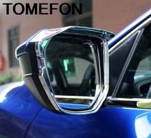 TOMEFON для Honda Civic 10th 2016 2017 2018 зеркало заднего вида, боковая дверь, непромокаемый козырек, крышка, накладка, внешние аксессуары ABS 2024 - купить недорого