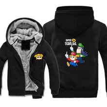 Japan anime POP TEAM EPIC Hoodies Costumes Winter Jackets Coats Casual Men Warm Hooded Sweatshirts cosplay jacket 2024 - buy cheap