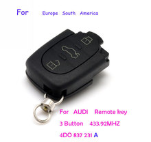 Key for auto 3 Buttons 433.92MHZ A6 4DO 837 231 A,Suitable for use 2006 years ago ,Free Shipping 2024 - buy cheap