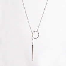 Женское винтажное ожерелье D326, из стерлингового серебра 925 пробы с длинной цепочкой 2024 - купить недорого