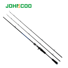 JOHNCOO 1.8m/2.1m New Carbon Fiber Rod Fast Action M MH Power Casting Fishing Rod Travel Rod 2 Sections Lure Fishing Rod 2024 - buy cheap