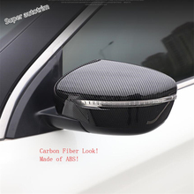 Lapfetto capa de espelho retrovisor, capa em fibra de carbono brilhante, aparagem abs, compatível com nissan qashqai j11 2016-2018 2024 - compre barato
