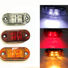 10pcs 12v 24v led side marker lights for trucks marker light lamp 12V Red white amber 2024 - buy cheap