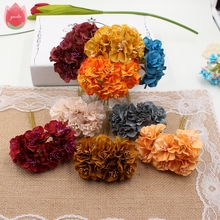 Wholesale 60pcs Vintage Silk 3cm Daisy Artificial Flowers Mini Bouquet Wedding Party Home Wreath Decoration DIY Garland Flowers 2024 - buy cheap