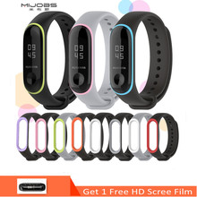 Mijobs Strap Silicone  for Xiaomi Band 3 Smart Bracelet Miband 3 Wristband Smart Watch Accessories Pulseira Mi Band3 Wrist Strap 2024 - buy cheap
