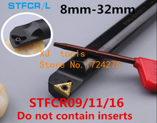 Herramientas de torneado CNC para mano derecha/izquierda, 8mm, 10mm, 12mm, 14mm, 16mm, 20mm, 25mm, 32mm, STFCR09, STFCR11, STFCR16, STFCL11, STFCL16, 1 unidad 2024 - compra barato