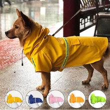 Светоотражающий плащ для собак, водонепроницаемая одежда для домашних животных, куртка от дождя для маленьких, средних и крупных собак 2024 - купить недорого