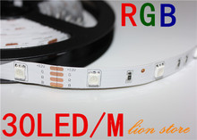 5m/lot Non waterproof LED strip 5050 SMD 12V flexible light 30LED/m,5m 150LED,RGB White,warm White ,cold white Blue,Green,Red 2024 - buy cheap