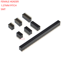 10PCS SMD SMT 2*2/3/4/5/6/7/8/9/10/12/16/20/40/ PIN double row FEMALE PIN HEADER 1.27MM PITCH Connector Socket 2X/6/8/10/20 2024 - buy cheap