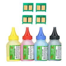 Pigmento de Color en polvo de tóner + 4chip CE410A 410A 305A cartucho de tóner para impresora láser HP LaserJet Enterprise 300 color M351 MFP M375nw 2024 - compra barato