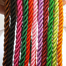 Cordón de poliéster satinado de 5 metros y 8MM, tres hilos de cuerda, hilo de seda, accesorios de joyería Diy, venta al por mayor, 31768 2024 - compra barato