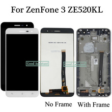 ЖК-дисплей 5,2 дюйма, для Asus ZenFone 3 ZE520KL Z017D Z017DA Z017DB, сенсорный экран с дигитайзером в сборе, с рамкой, 100% тестирование 2024 - купить недорого