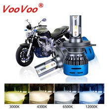 VooVoo Moto H4 Led Headlight Bulbs HS1 LED Motorbike H1 H7 H11 Headlamp Moto Led Light 9600LM Headlight 3000K 4300K 6500K 12000K 2024 - buy cheap