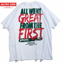 Aelfric Eden Letter Printed T Shirt 2018 Short Sleeve Summer Hip Hop Casual Cotton Streetwear Tees Mens Fashion T-shirts Mt09 2024 - buy cheap