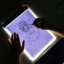 Crianças aprendem brinquedos led luz cópia placa de pintura a4 ultrafinos 3.5mm regulável montessori brinquedos educativos para escrever amantes desenho 2024 - compre barato