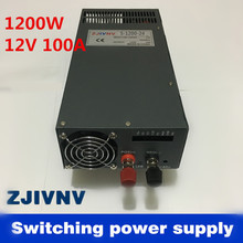 Fuente de alimentación conmutada de alta potencia 1200W 12V 100A para industrial, led usado entrada AC 110v o 220V AC a DC (scn-1200-12) 2024 - compra barato