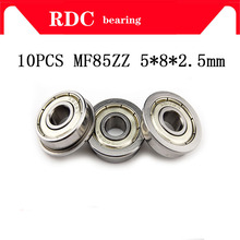 10 pçs/lote ABEC-5 MF85ZZ MF85 ZZ 5x8x2.5mm de Alta qualidade Em Miniatura Flange Rolamento de Parede Fina esferas do sulco Rolamento de Esferas Radial 2024 - compre barato