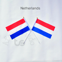 Нидерланды Голландия 14*21 см Баннер вручную Развевающийся Флаг для удовлетворения, парад, вечерние. Висит, украшения 2024 - купить недорого