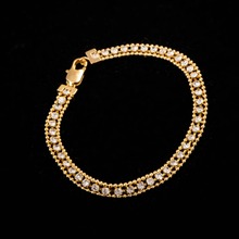 Brazaletes de cuentas de lujo para mujer, pulsera multicapa de circón, elegante, de cristal, regalo de joyería fina para boda 2024 - compra barato