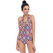 KINGTUT Sexy High Cut NEW 2019 One Piece Swimsuit Backless Swimwear Women Bathing Suit Swim Beachwear Bandage Monokini Swimsuit 2024 - buy cheap