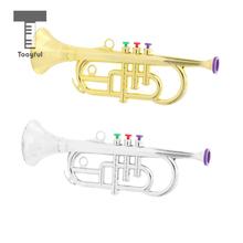 Tooyful детские пластиковые трубы Рог ветер инструмент с 3 цветными клавишами для мальчиков и девочек детские игрушки подарок 2024 - купить недорого