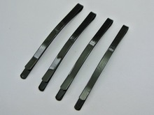 30 Black Metal Flat Top Curved Bobby Hair Pin Clips Barrette 64mm 2024 - buy cheap