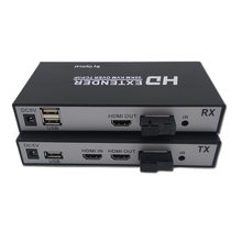 KVM-удлинитель Оптический совместимый с HDMI, 20 км, TCP/IP-удлинитель с оптоволоконным кабелем, USB 2,0, квм-управление с поддержкой loop out, 1080P IR 2024 - купить недорого