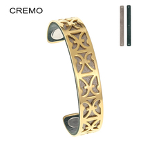 Creme constelações pulseira de aço inoxidável pulseiras & pulseiras mujer intercambiáveis couro ajustável 2024 - compre barato