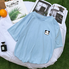 Summer Funny Tshirt Women Korean Fashion Clothes Kawaii Cartoon Panda Print Streetwear Casual Harajuku Camiseta Mujer Tops Shirt 2024 - buy cheap