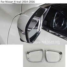 Espejo retrovisor lateral de vidrio molduras de Marcos, parasol de protección contra la lluvia para Nissan x-trail Xtrail T32/Rogue 2014 2015 2016, 2 uds. 2024 - compra barato