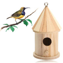 Деревянный открытый сад птицы коробка для птиц дом гнездо поставка новые аксессуары 2024 - купить недорого