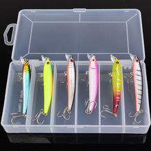 6Pcs/Box Fishing Lures Set Fishing Bait Tackle With Box 3"-7.62cm/0.166oz-4.71g 2024 - buy cheap