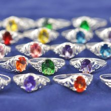 JEXXI envío gratis 100cs sin caja de regalo tamaños mixtos de colores S90 anillo de joyería de plata anillos de moda 2022 - compra barato