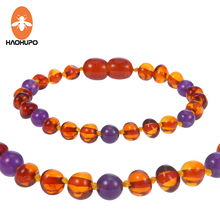 HAOHUPO Baby Amber Bracelets/Anklets Original Ambar Jewelry for Adults Kids Mom Babe Natural Stone Jewelry Gifts Pulseras 2024 - buy cheap
