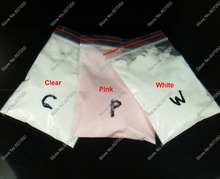 60 gramas x branco cor-de-rosa claro acrílico pó pigmentos conjunto-para diy acrílico manicure unhas dicas sistema 2024 - compre barato