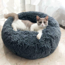 Donut Shape Cat House Warm Soft Pet House Tent Cat Nest Litter Puppy Kennel Plush Round Sleeping Deep Dog Bed For Small Dogs 2024 - buy cheap