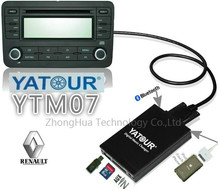 Processador de música digital ytm07, trocador usb, sd, aux, bluetooth, ipod, iphone para renault, lista de atualização, sintonizador, tocador mp3 de 8 pinos 2024 - compre barato