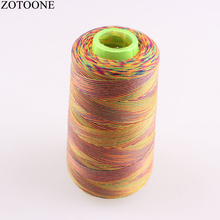 Multicolor sewing thread 3000Y/Spool, 40S/2,100% Spun Polyester  sewing thread for household & industry/Sewing machine parts , 2024 - buy cheap