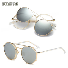 Marco espectáculo de moda para hombre y mujer, gafas de sol polarizadas con Clip, magnéticas y transparentes, RS481 2024 - compra barato