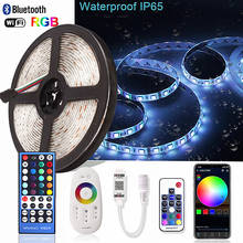 5M 5050 RGB RGBW LED Strip Waterproof IR/RF/WiFi/Bluetooth Controller Neon Led strip Backlight TV Light Diode Tape 12V LED Light 2024 - buy cheap