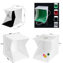 Portable Folding Studio Diffuse Soft Box With LED Light Black White Photography Background Photo Studio box 2024 - buy cheap