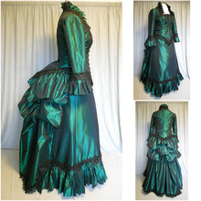 Vestido de baile vitoriano gótico/guerra civil, bela do sul, vestido de halloween, feito sob medida, r443, 1860s 2024 - compre barato